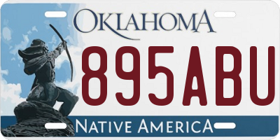 OK license plate 895ABU