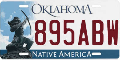 OK license plate 895ABW