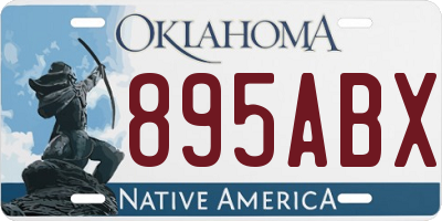 OK license plate 895ABX