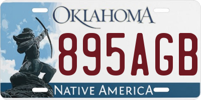 OK license plate 895AGB