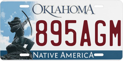 OK license plate 895AGM