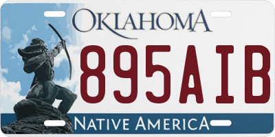 OK license plate 895AIB