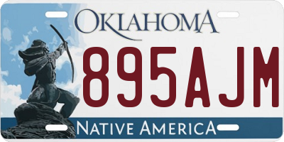 OK license plate 895AJM