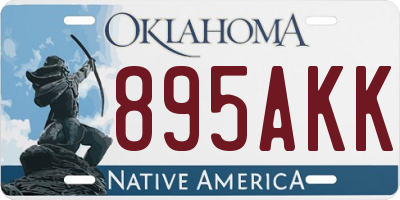 OK license plate 895AKK
