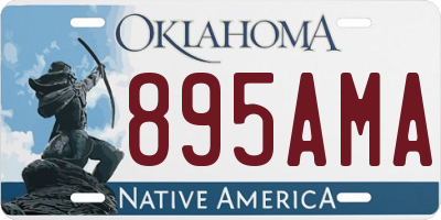 OK license plate 895AMA