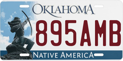 OK license plate 895AMB
