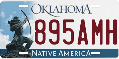 OK license plate 895AMH