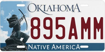 OK license plate 895AMM