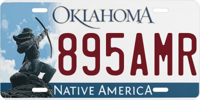 OK license plate 895AMR