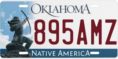 OK license plate 895AMZ
