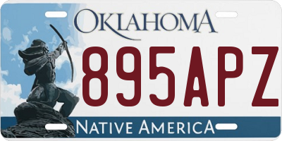 OK license plate 895APZ