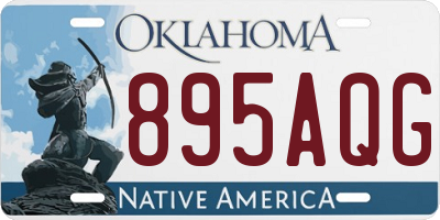 OK license plate 895AQG