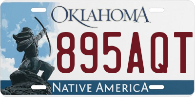 OK license plate 895AQT