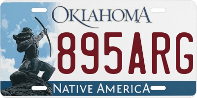 OK license plate 895ARG
