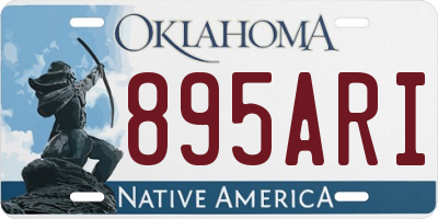 OK license plate 895ARI