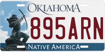 OK license plate 895ARN