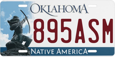 OK license plate 895ASM