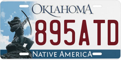 OK license plate 895ATD