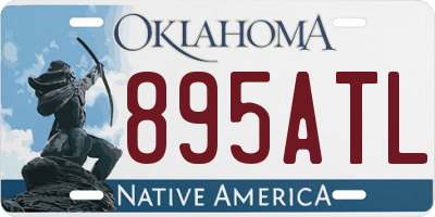 OK license plate 895ATL