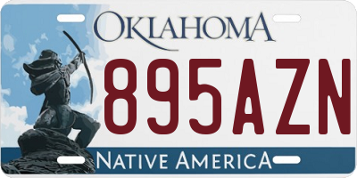 OK license plate 895AZN