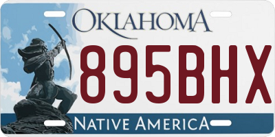 OK license plate 895BHX