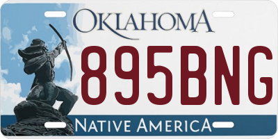 OK license plate 895BNG
