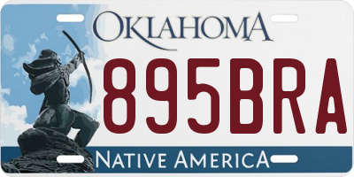 OK license plate 895BRA
