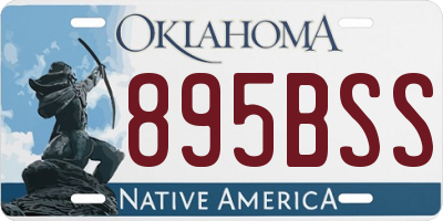 OK license plate 895BSS