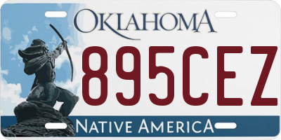 OK license plate 895CEZ