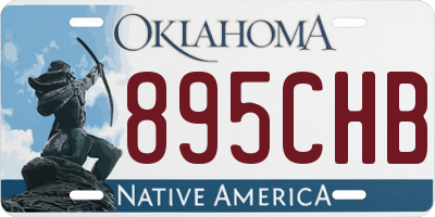 OK license plate 895CHB
