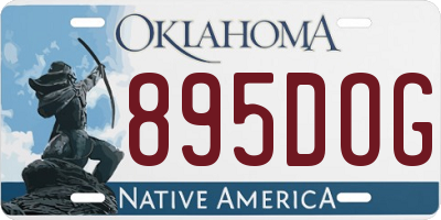 OK license plate 895DOG