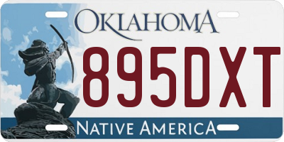 OK license plate 895DXT