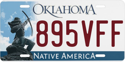 OK license plate 895VFF