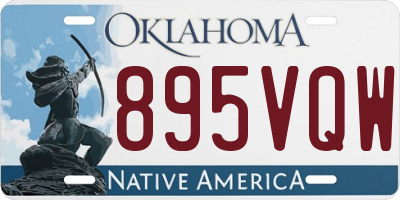OK license plate 895VQW