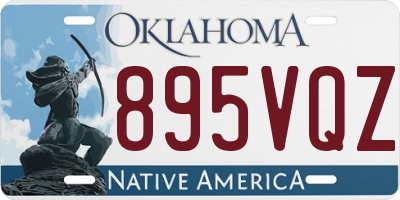 OK license plate 895VQZ