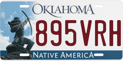OK license plate 895VRH