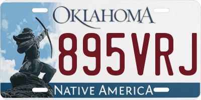 OK license plate 895VRJ