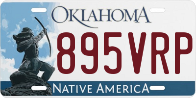 OK license plate 895VRP