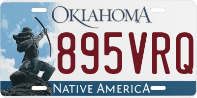 OK license plate 895VRQ