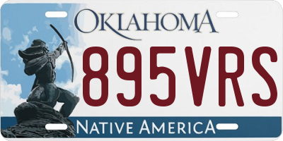 OK license plate 895VRS
