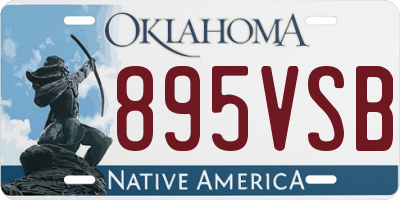 OK license plate 895VSB