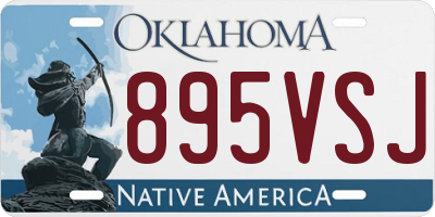 OK license plate 895VSJ