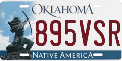 OK license plate 895VSR