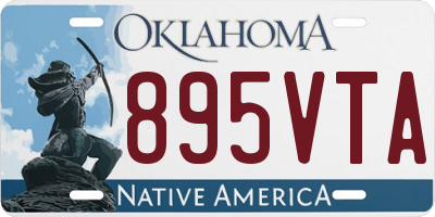 OK license plate 895VTA