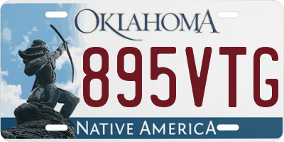 OK license plate 895VTG