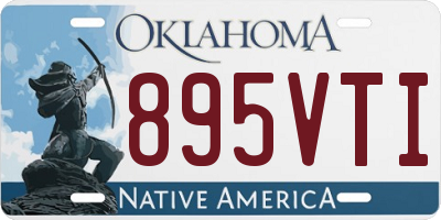 OK license plate 895VTI