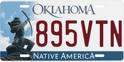 OK license plate 895VTN
