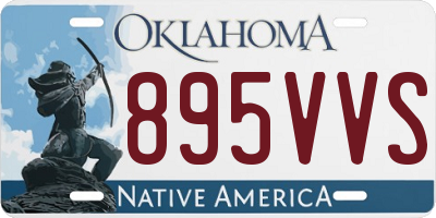 OK license plate 895VVS