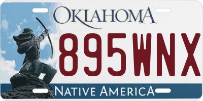 OK license plate 895WNX
