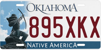 OK license plate 895XKX